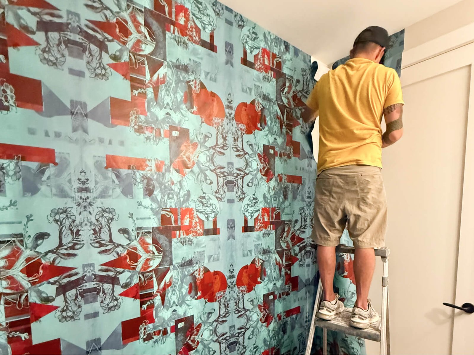 Bathroom wallpaper installation in Boulder